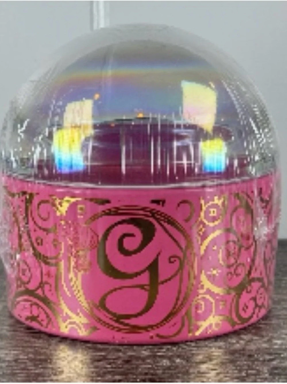 Target Bullseye Playground Wicked Glinda Pink Trinket Dish Glass Dome
